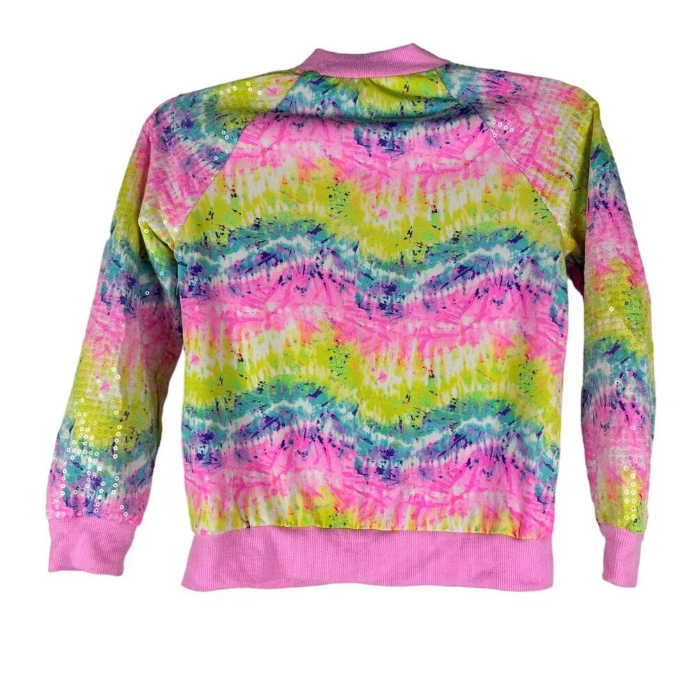 Nickelodeon Unicorn Shine Bright Jacket For Girls - Size M (7/8) Sequin Design